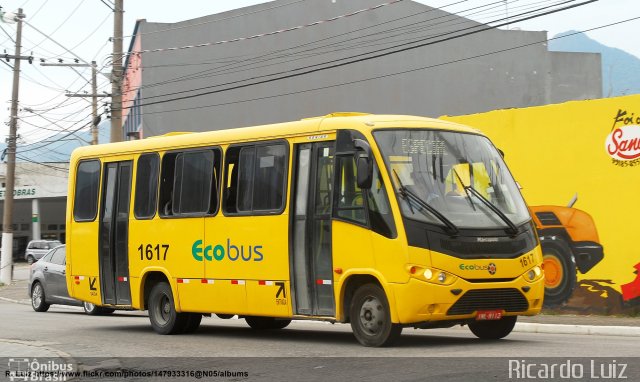 Ecobus 1617 na cidade de São Sebastião, São Paulo, Brasil, por Ricardo Luiz. ID da foto: 5725960.