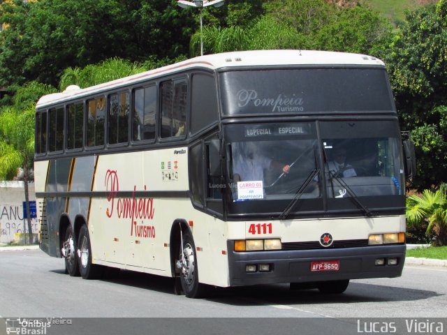 Pompéia Transporte e Turismo 4111 na cidade de Aparecida, São Paulo, Brasil, por Lucas Vieira. Número da foto: #5725148.