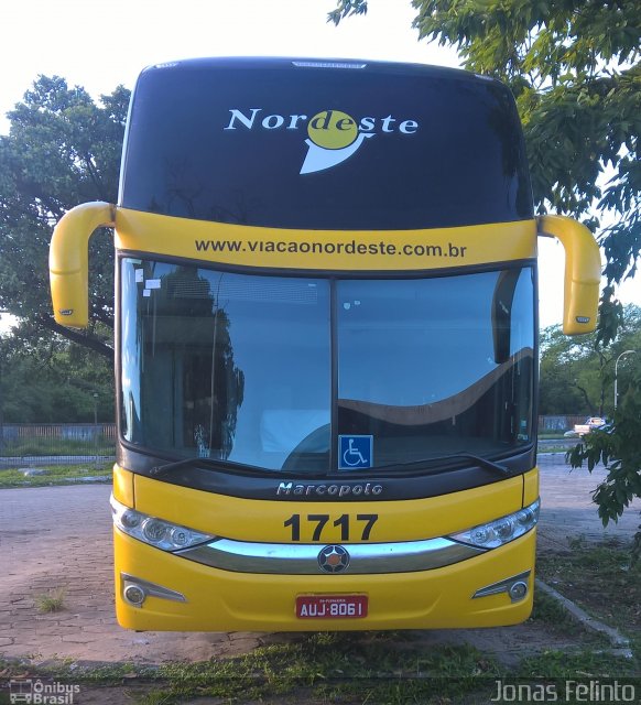 Viação Nordeste 1717 na cidade de João Pessoa, Paraíba, Brasil, por Jonas Felinto. Número da foto: #5776619.