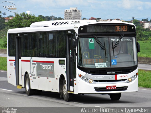 Transpen Transporte Coletivo e Encomendas 41010 na cidade de Registro, São Paulo, Brasil, por Wagner Domingos Ivanesken. ID da foto: 5775945.