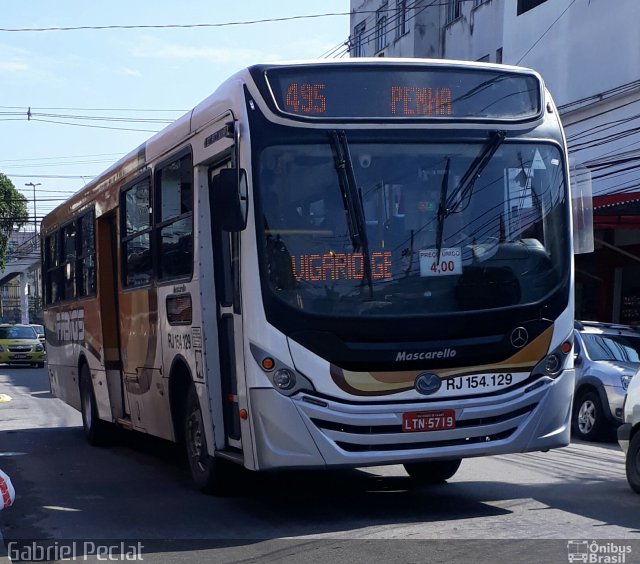 Transportes Fabio's RJ 154.129 na cidade de Rio de Janeiro, Rio de Janeiro, Brasil, por Gabriel Peclat. Número da foto: #5776523.