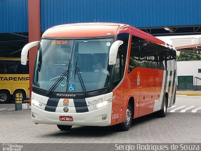 Viação Cidade do Aço RJ 174.070 na cidade de Resende, Rio de Janeiro, Brasil, por Sergio Rodrigues de Souza. Número da foto: #5776781.