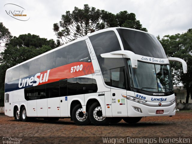 Unesul de Transportes 5700 na cidade de Francisco Beltrão, Paraná, Brasil, por Wagner Domingos Ivanesken. ID da foto: 5775924.