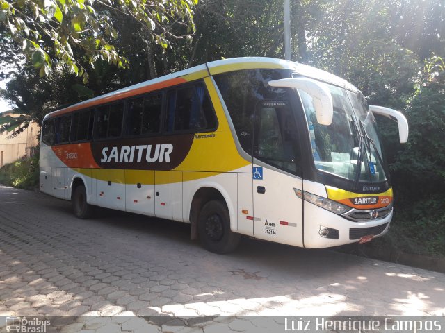 Saritur - Santa Rita Transporte Urbano e Rodoviário 31220 na cidade de Piedade dos Gerais, Minas Gerais, Brasil, por Luiz Henrique Campos. ID da foto: 5776799.