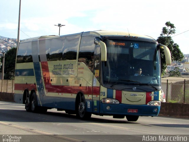 Transporte Coletivo Santa Maria 275 na cidade de Belo Horizonte, Minas Gerais, Brasil, por Adão Raimundo Marcelino. ID da foto: 5777518.