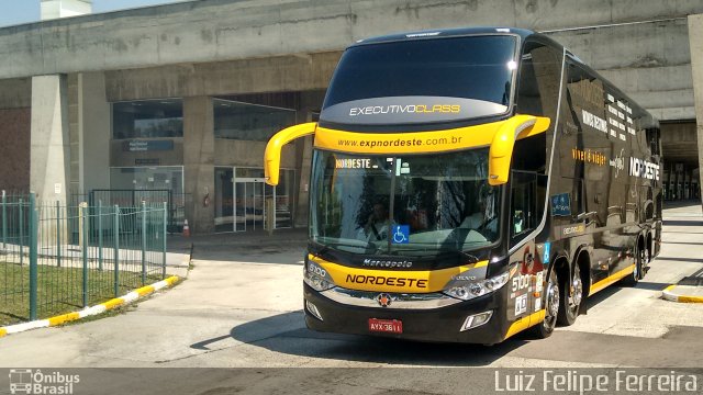 Expresso Nordeste 5100 na cidade de Curitiba, Paraná, Brasil, por Luiz Felipe Ferreira. ID da foto: 5776053.