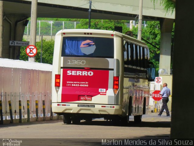 Viação Serro 1360 na cidade de Belo Horizonte, Minas Gerais, Brasil, por Marlon Mendes da Silva Souza. ID da foto: 5797942.