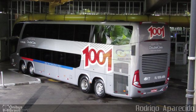 Auto Viação 1001 RJ 108.686 na cidade de São Paulo, São Paulo, Brasil, por Rodrigo  Aparecido. Número da foto: #5797513.