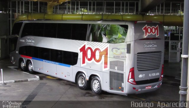 Auto Viação 1001 RJ 108.686 na cidade de São Paulo, São Paulo, Brasil, por Rodrigo  Aparecido. ID da foto: 5797513.