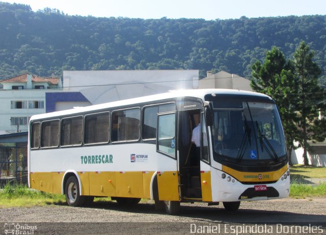 Torrescar Transportes e Turismo 598 na cidade de Osório, Rio Grande do Sul, Brasil, por Daniel Espindola Dorneles. Número da foto: #5799721.
