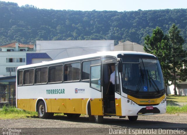 Torrescar Transportes e Turismo 598 na cidade de Osório, Rio Grande do Sul, Brasil, por Daniel Espindola Dorneles. ID da foto: 5799721.