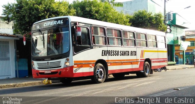 Expresso Santa Rita JTH6602 na cidade de Abaetetuba, Pará, Brasil, por Carlos Jorge N.  de Castro. Número da foto: #5798703.