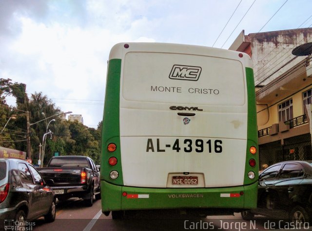 Auto Viação Monte Cristo AL-43916 na cidade de Belém, Pará, Brasil, por Carlos Jorge N.  de Castro. Número da foto: #5799000.