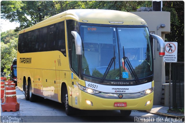 Viação Itapemirim 60521 na cidade de São Paulo, São Paulo, Brasil, por Renato de Aguiar. ID da foto: 5799600.