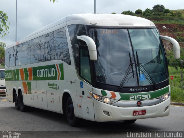 Empresa Gontijo de Transportes 21530 na cidade de Governador Valadares, Minas Gerais, Brasil, por Christian  Fortunato. Número da foto: #5798477.