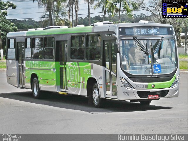 Viação Garcia 8933 na cidade de Rolândia, Paraná, Brasil, por Romílio Busólogo Silva . Número da foto: #5802375.