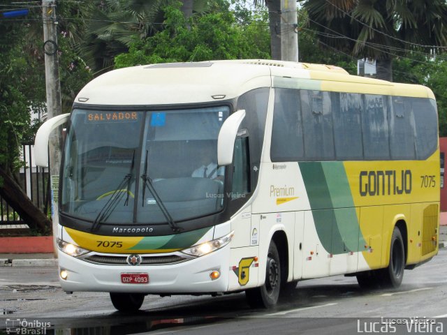 Empresa Gontijo de Transportes 7075 na cidade de Feira de Santana, Bahia, Brasil, por Lucas Vieira. Número da foto: #5802306.