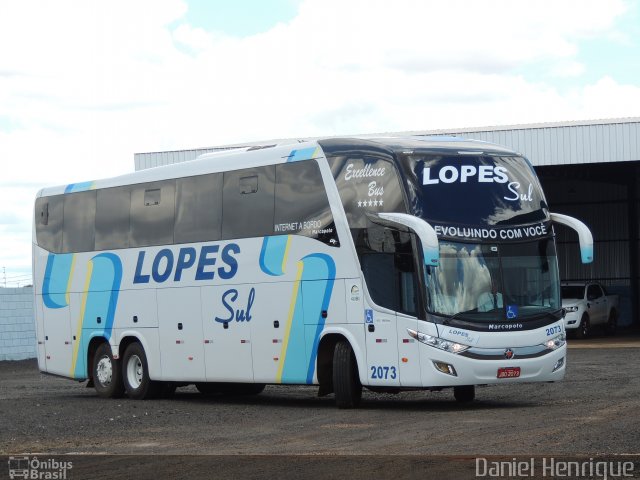 LopeSul Transportes - Lopes e Oliveira Transportes e Turismo - Lopes Sul 2073 na cidade de Rio Verde, Goiás, Brasil, por Daniel Henrique. Número da foto: #5801742.