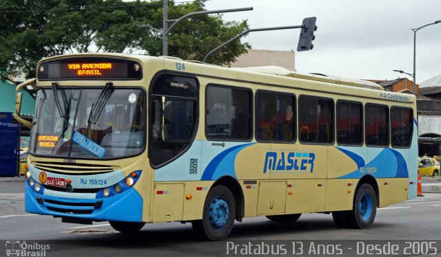 Master Transportes Coletivos de Passageiros RJ 159.124 na cidade de Rio de Janeiro, Rio de Janeiro, Brasil, por Cristiano Soares da Silva. Número da foto: #5800855.