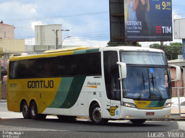 Empresa Gontijo de Transportes 11570 na cidade de Uberaba, Minas Gerais, Brasil, por Lucas Vieira. ID da foto: 5802319.