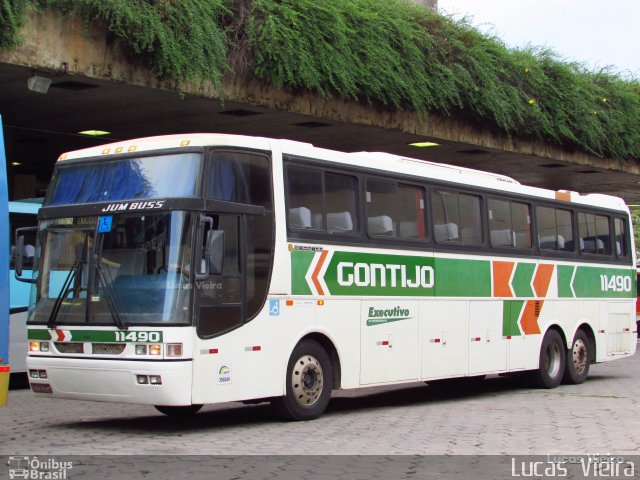 Empresa Gontijo de Transportes 11490 na cidade de Belo Horizonte, Minas Gerais, Brasil, por Lucas Vieira. ID da foto: 5804535.