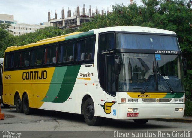 Empresa Gontijo de Transportes 15635 na cidade de São Paulo, São Paulo, Brasil, por Cleverson dos Reis Giraldi. ID da foto: 5803491.