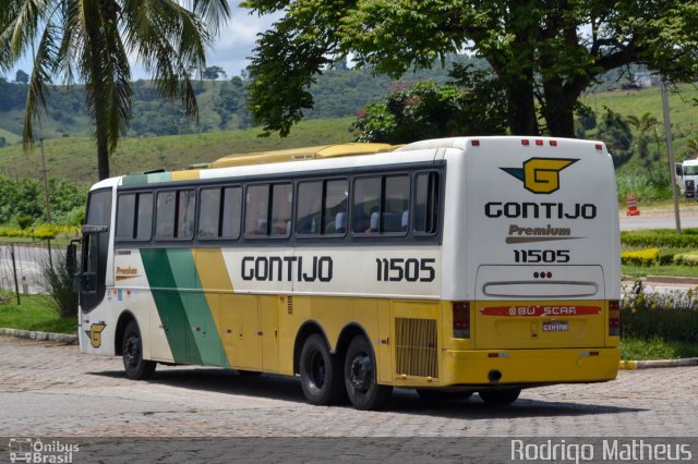 Empresa Gontijo de Transportes 11505 na cidade de João Monlevade, Minas Gerais, Brasil, por Rodrigo Matheus. Número da foto: #5802956.