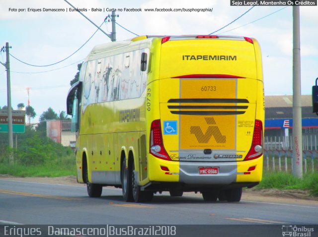 Viação Itapemirim 60733 na cidade de Eunápolis, Bahia, Brasil, por Eriques  Damasceno. Número da foto: #5804076.