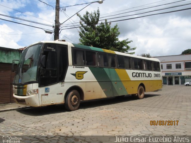 Empresa Gontijo de Transportes 3165 na cidade de Dom Silvério, Minas Gerais, Brasil, por Julio Cesar Euzebio Alves. ID da foto: 5804753.