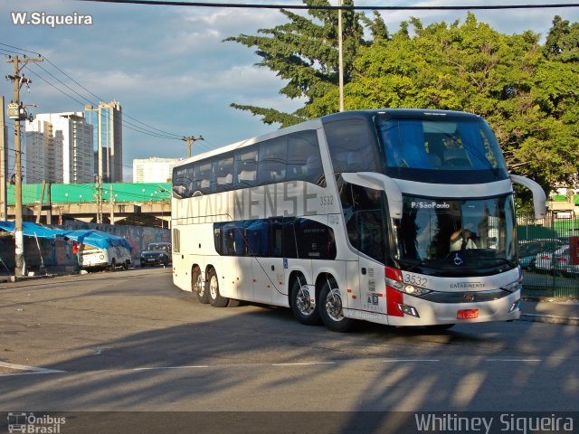 Auto Viação Catarinense 3532 na cidade de São Paulo, São Paulo, Brasil, por Whitiney Siqueira. ID da foto: 5805941.