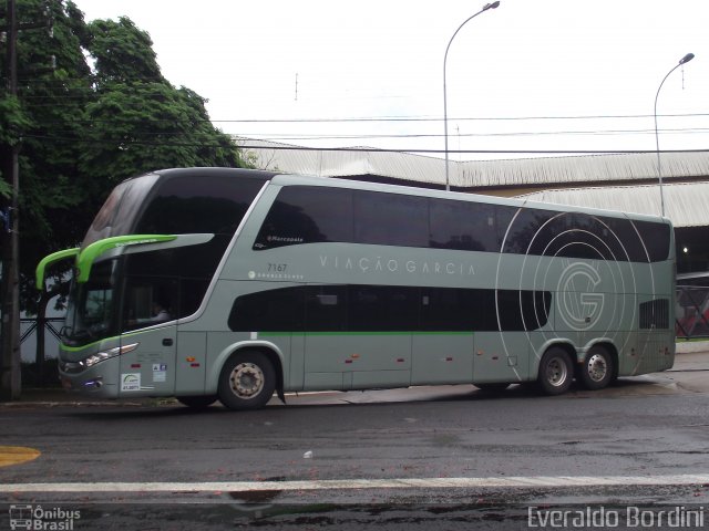 Viação Garcia 7167 na cidade de Maringá, Paraná, Brasil, por Everaldo Bordini. ID da foto: 5806680.