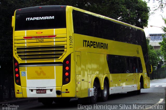 Viação Itapemirim 17609 na cidade de São Paulo, São Paulo, Brasil, por Diego Henrique. Número da foto: #5807705.