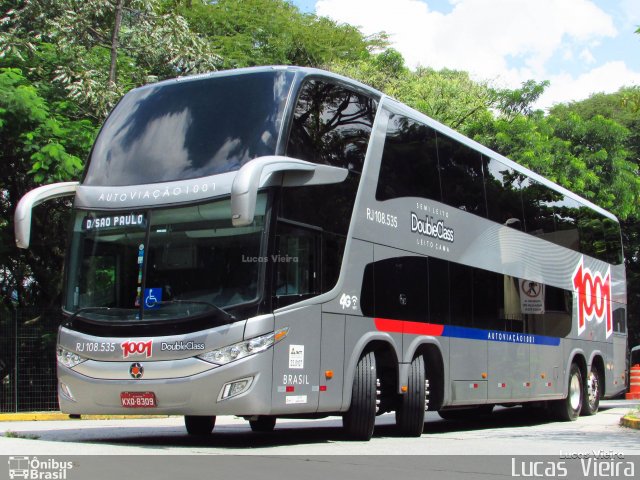 Auto Viação 1001 RJ 108.535 na cidade de São Paulo, São Paulo, Brasil, por Lucas Vieira. Número da foto: #5806569.