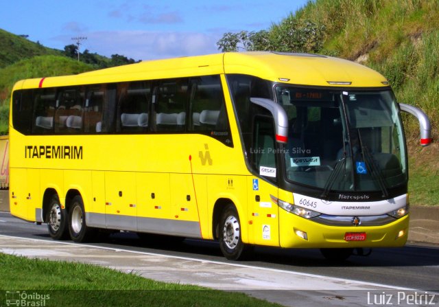 Viação Itapemirim 60645 na cidade de Barra Mansa, Rio de Janeiro, Brasil, por Luiz Petriz. Número da foto: #5808018.