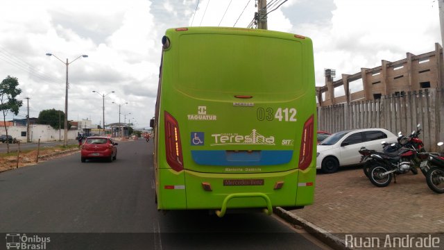 Taguatur - Taguatinga Transporte e Turismo 03412 na cidade de Teresina, Piauí, Brasil, por Ruan Silva Andrade. Número da foto: #5806417.