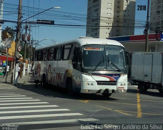 Turismo e Fretamento Orion Transportes 2607 na cidade de São Paulo, São Paulo, Brasil, por Galdinho Sergio Galdino da Silva. ID da foto: 5807564.