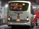 Viação Cidade do Aço RJ 174.107 na cidade de Barra Mansa, Rio de Janeiro, Brasil, por Gilberto Martins. Número da foto: #5807771.