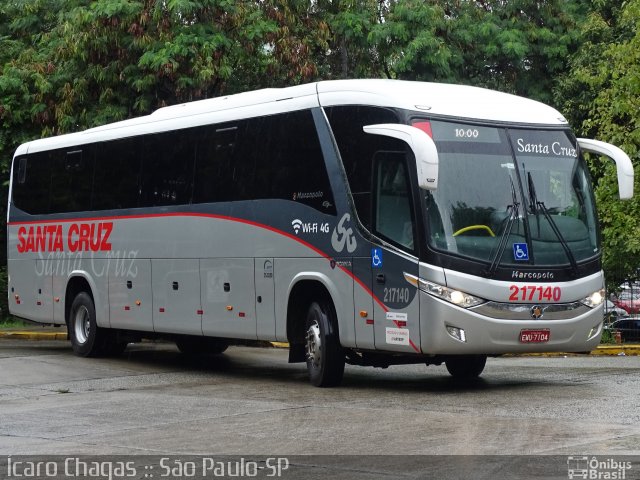 Viação Santa Cruz 217140 na cidade de São Paulo, São Paulo, Brasil, por Ícaro Chagas. ID da foto: 5809124.