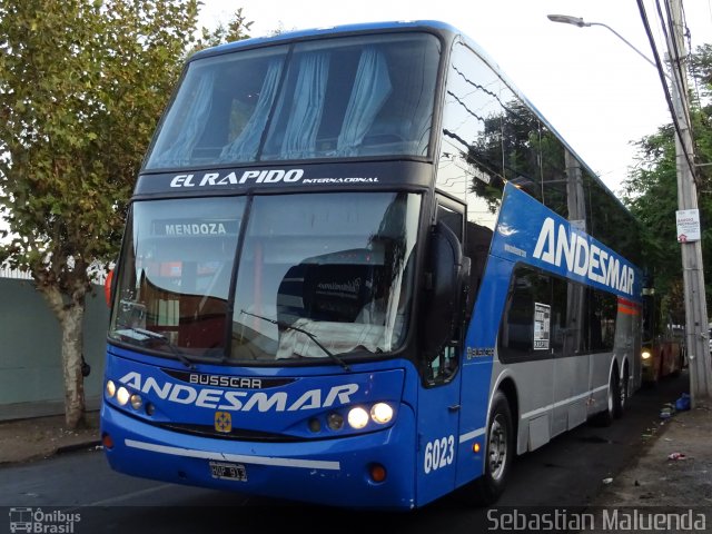 Autotransportes Andesmar 6023 na cidade de , por Sebastian Andres Maluenda. Número da foto: #5809386.