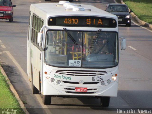 Coutinho Transporte NG 02 0284 na cidade de Candangolândia, Distrito Federal, Brasil, por Ricardo Vieira. ID da foto: 5809002.