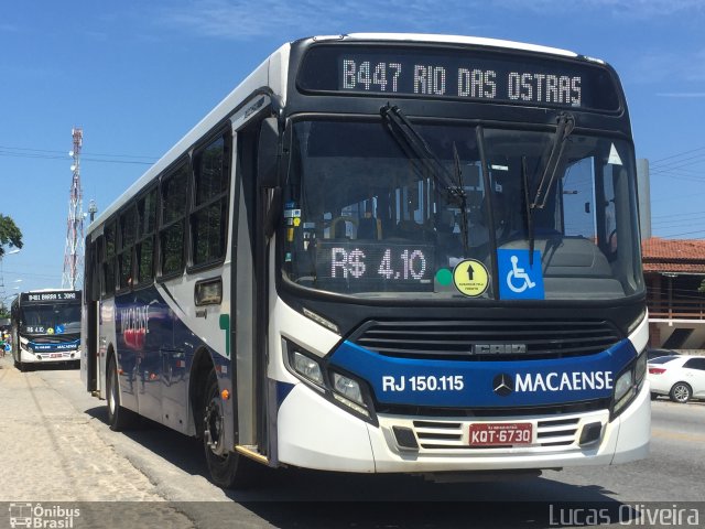 Rápido Macaense RJ 150.115 na cidade de Casimiro de Abreu, Rio de Janeiro, Brasil, por Lucas Oliveira. Número da foto: #5809477.