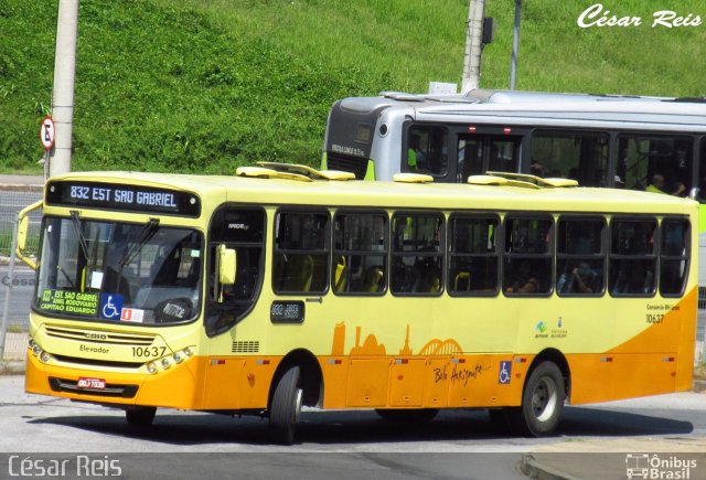 SM Transportes 10637 na cidade de Belo Horizonte, Minas Gerais, Brasil, por César Ônibus. ID da foto: 5811464.