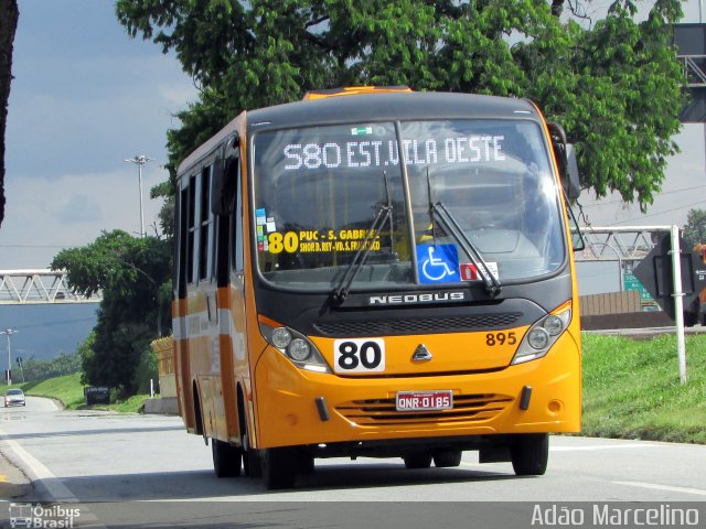 Transporte Suplementar de Belo Horizonte 895 na cidade de Belo Horizonte, Minas Gerais, Brasil, por Adão Raimundo Marcelino. ID da foto: 5811667.