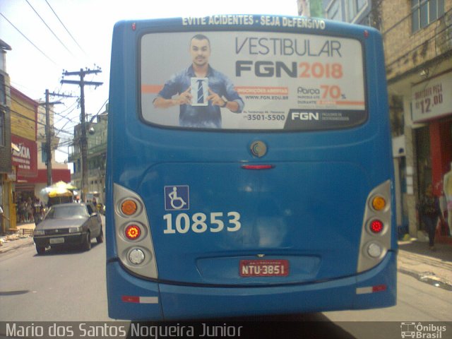 Concessionária Salvador Norte - CSN Transportes 10853 na cidade de Salvador, Bahia, Brasil, por Mario dos Santos Nogueira Junior. Número da foto: #5811591.