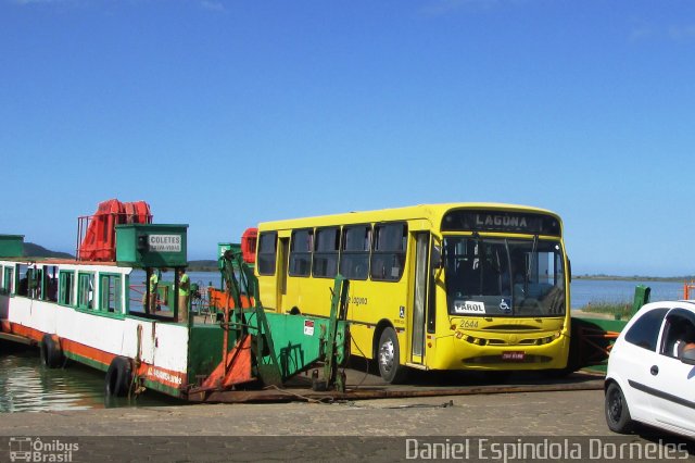 Lagunatur - Laguna Transporte e Turismo 2644 na cidade de Laguna, Santa Catarina, Brasil, por Daniel Espindola Dorneles. ID da foto: 5810749.