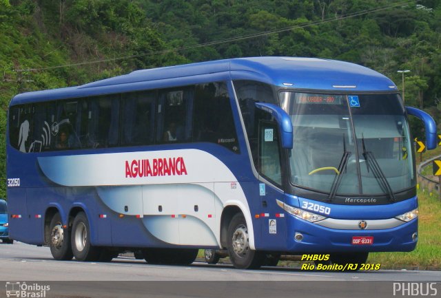 Viação Águia Branca 32050 na cidade de Rio Bonito, Rio de Janeiro, Brasil, por Paulo Henrique. ID da foto: 5812355.