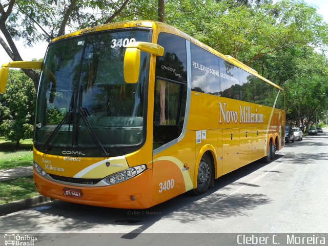 Novo Millenium Turismo 3400 na cidade de São Roque, São Paulo, Brasil, por Cleber C.  Moreira. ID da foto: 5812057.