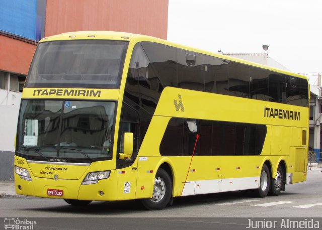 Viação Itapemirim 17609 na cidade de Rio de Janeiro, Rio de Janeiro, Brasil, por Junior Almeida. Número da foto: #5812234.