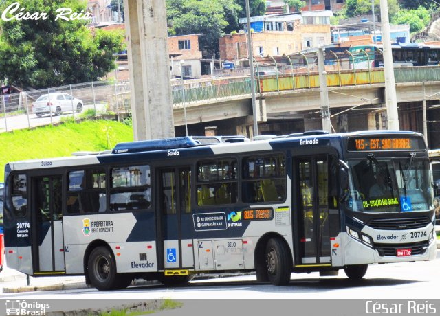 Viação Torres 20774 na cidade de Belo Horizonte, Minas Gerais, Brasil, por César Ônibus. ID da foto: 5811474.