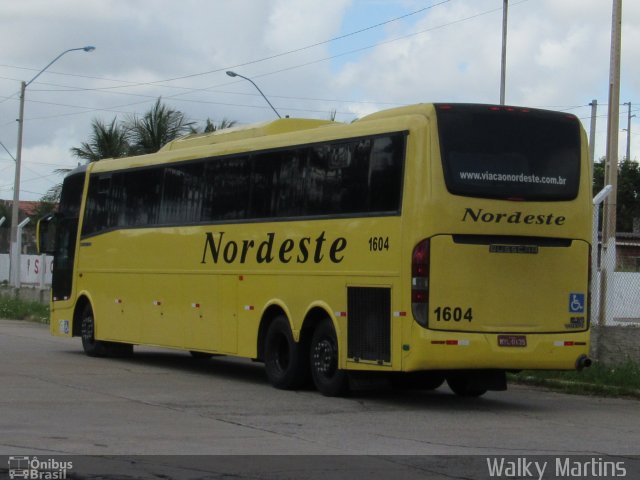 Viação Nordeste 1604 na cidade de Natal, Rio Grande do Norte, Brasil, por Walky Martins Nascimento. ID da foto: 5811538.